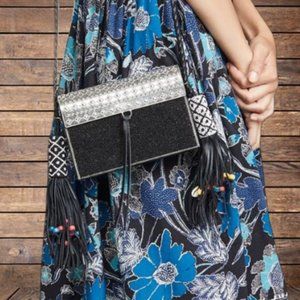 Sam Edelman Indigo Beaded Iron Crossbody Hard Case